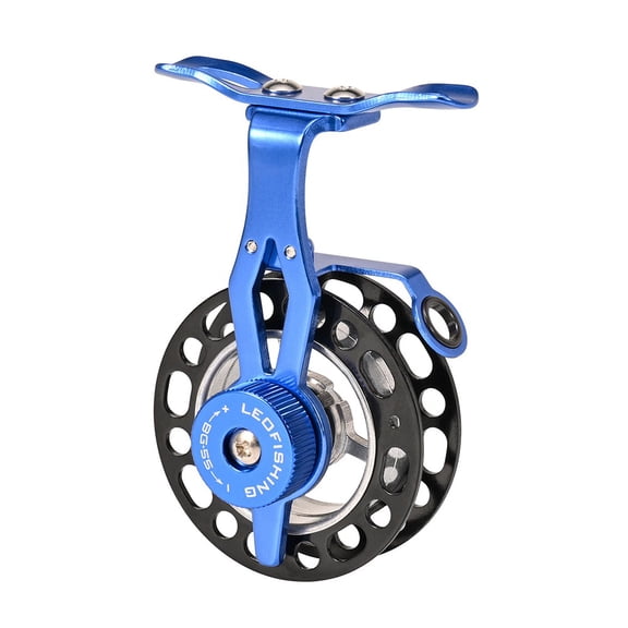 CENL Outdoor Fishing Reel Left Hand Fishing Reel - 1:1 Ratio Aluminum Dark Blue