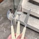 thumbnail image 4 of Cute Cheese Home Portable Stainless Steel Steak Knife And Fork Western Tableware Dessert Spoon, 4 of 6