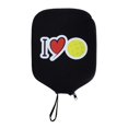 thumbnail image 2 of Pickleball Cubierta de paleta Manga de raqueta de neopreno Proteja la bolsa de paleta a prueba de polvo con la caja de la correa del mango Cubierta de Amarillo rojo, 2 of 8