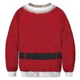 thumbnail image 4 of Sudadera ligera de cuello redondo con estampado digital de Navidad para mujer Tops cómodos Pompotops gfhjh14844, 4 of 5