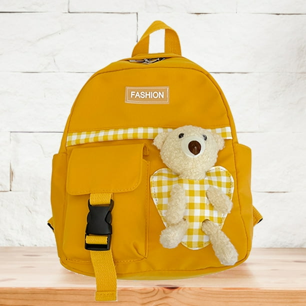 Mochila Para Niños Pequeños Mochila Para Niños Pequeños Mochila para niños pequeños Cute Bear Fashion Kids School Bag para deportes al aire libre (amarillo)