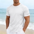 thumbnail image 2 of ibiyuan Athletic Shirts for Men Casual Short Sleeve T Shirts for Man Quick-Dry Crew Neck Tee Uv Protection Gym Tops Lightweight Summer Beach Vacation Shirts, 2 of 7