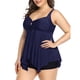 thumbnail image 5 of Traje de baño de 2 piezas para mujer, trajes de baño para mujer, traje de baño de talla grande para mujer, traje de baño de cintura alta, color liso, estilo conservador, traje de baño de mujer con abe, 5 of 6