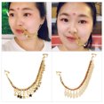thumbnail image 3 of Indian Nose Chain Creative Rhinestone Nostril Ring Chain Nose to Ear Chain, 3 of 8