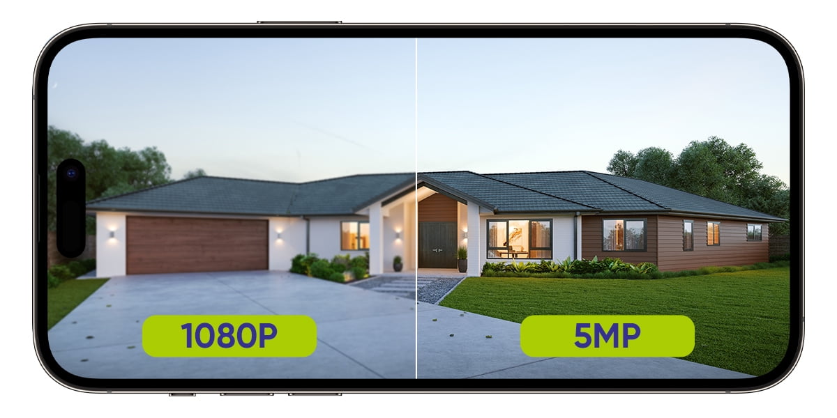 SANNCE 5MP 8 Channel 5-in-1 CCTV DVR Home Security Cameras System with 1T Hard Drive, Motion Detection , 5MP HD Security Camera with Outdoor IP66 Waterproof 10, Night Vision, Motion Alerts