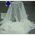 thumbnail image 3 of MDS Pack of 15 Yard Solid Lace Trim Fabric for Wedding Decoration by 55”- Ivory, 3 of 5
