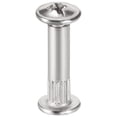 thumbnail image 1 of M4x20mm Poste de tornillo de cabeza redonda con cruz para encuadernación de cuero, niquelado, 20 juegos, 1 of 4