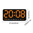 thumbnail image 3 of Qonioi Large Screen Wall Clock, Voice Control Multifunctional Alarm Clock, Temperature Display Living Room Clock, Digital Wall Timepiece, 3 of 6