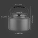 thumbnail image 3 of 2L Portable Water Kettle Water Pot Teapot Coffee Pot Indoor Aluminum Alloy Tea Kettle Outdoor Camping Hiking Picnic Pot, 3 of 4