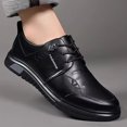 thumbnail image 5 of TIREOW Men's Genuine Leather Oxford Classic Round Toe Casual Fashion Shoes Lace Up Lug Sole Soft Bottom Business Work Dress Shoes Comfort Oxfords Dress Shoes, 5 of 7