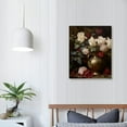 thumbnail image 4 of Nawypu  Dark Botanical Gallery Wall Art Prints Dark Academia Wall Decor Peony Vintage Oil Painting Floral Wall Art Poster for Gallery Bedroom Living Room, 4 of 5