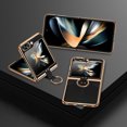 thumbnail image 1 of Samsung Series | Galaxy Z Flip Series Electroplated Ring Leather Case,iPhone 13 Pro, 1 of 6