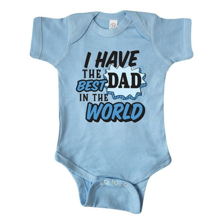 

Inktastic I have The Best Dad in The World Gift Baby Boy Bodysuit