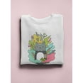thumbnail image 3 of Colorful Cat Design . Sweatshirt Women -Image by Shutterstock, Female Large, 3 of 4