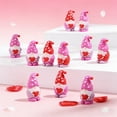thumbnail image 4 of 25pcs Couples Gnome Figurine Set - Cute Miniature Micro Accessories (Random Two Colors), Festive Decor for Party & Home Desktop, Valentine's Day & Year of The Horse Romantic Gift, 0.7*1.4in, 4 of 7