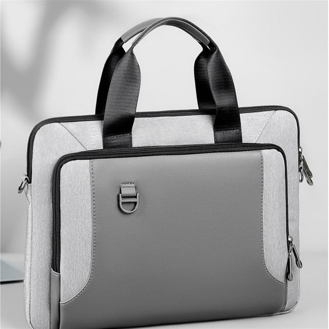 Bolso bandolera a prueba de golpes de 14 pulgadas, maletín para hombre, bolso bandolera para ordenador, bolso de mano con asa y correa de hombro desmontable