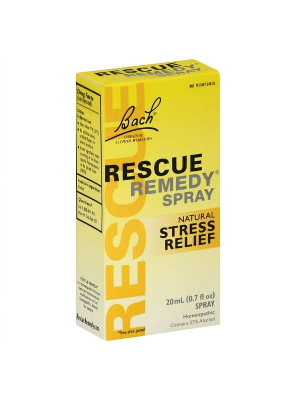 Bach RESCUE REMEDY Spray 20mL, Natural Stress Relief, Non-Habit Forming