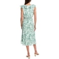 thumbnail image 2 of Vince Camuto womens  Ruffle Midi Dress, l, Green, 2 of 3