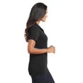 thumbnail image 3 of Port Authority Adult Female Women Plain Short Sleeves Polo Black 4X-Large, 3 of 6