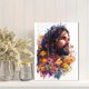 thumbnail image 2 of Qisvanset 12x16 Inch Jesus Wildflower Canvas Wall Art, Colorful Watercolor Biblical Floral Painting, 2 of 8