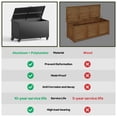 thumbnail image 5 of GONICHA 150 Gallon Outdoor Storage Box with Swivel Wheels,Waterproof Deck Box with Lid for Patio Furniture, Garden Tools, Outdoor Cushion,Black, 5 of 7