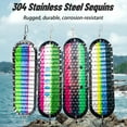 thumbnail image 2 of Stainless Steel Trolling Flasher Fishing Lure with Vibrant Colors Metal Dodger for Salmon Trout Fishing Lure Bait Flash Attractor Versatile Outdoor Fishing Gear, 2 of 8