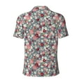 thumbnail image 4 of Rocae Daisies Flowers for Men's Short Sleeve Polo Shirt, Quick Drying Performance Moisture Wicking Sports Men's Golf Shirt Large, 4 of 9