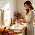 thumbnail image 6 of Thanksgiving Halloween Kitchen Towels Harvests Decor Weave Kitchen Towels Drying Cloth Highly Absorbent Dry Lint Free Tea Towel, 6 of 6