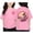 Z1-Pink, variant on Girl's Graphic Tees Short Sleeve Crewneck T Shirts Casual Summer Tops Cute Preppy Oversized Clothes,140(9-10 Years),Black