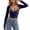 C-Dark Blue142, variant on Women's Lace Hollow Out Sexy Camisole Slim Fit Low Cut Long Sleeve Crop Top V Neck Night Out Club Party Cozy Tops