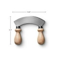 thumbnail image 6 of Classic Cuisine 5.6” Stainless Steel Mezzaluna Knife with Double Handles, 6 of 6