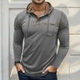 thumbnail image 2 of Men's Pocket Tees Short Sleeve Graphic Shirts Casual Wear Men's Long Sleeve Hooded T Shirt Casual Comfortable Pullover Top For Daily Wear Home Outdoor Hiking Spring Summer Fall, 2 of 6