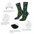 thumbnail image 6 of Derpy Dinosaurs Stockings Cute Animal Print Graphic Trendy Socks Autumn Anti Skid Socks Fe, 6 of 7