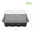 thumbnail image 4 of 5 Pack 12 Seed Starter Tray Seed Starter Kit with Humidity Dome Seed Starting Trays Plant Starter Kit and Base Mini Greenhouse Germination Kit for Seeds Growing Starting, 4 of 9