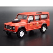 Open Box LAND ROVER DEFENDER 110 ROYAL MAIL POST BUS 1/64 SCALE DIORAMA DIECAST MODEL CAR