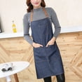 thumbnail image 6 of Jean Work Apron Jean Apron Protective Apron Women's 79.00X60.00X0.50CM Blue, 6 of 8