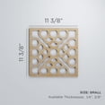 thumbnail image 3 of Ekena Millwork 11 3/8"W x 11 3/8"H x 1/4"T Small Harlingen Decorative Fretwork Wood Wall Panels, Hickory, 3 of 18