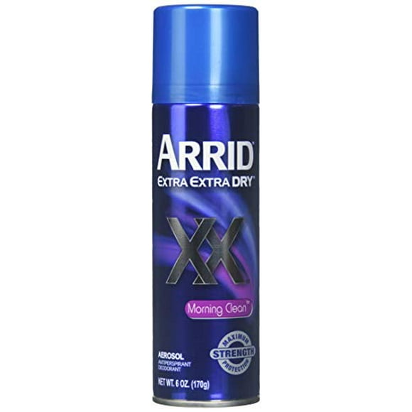Arrid Deodorant 6oz Aerosol Extra Extra Dry Morning Clean 3 Pack