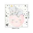 thumbnail image 3 of Fiudx Adhesivo de Pared Que Brilla En La Oscuridad, Diseño de Elefante y Estrella, Pvc Ecológico, Decoración de Habitaciones, Manualidades Divertidas, Apto para Todas Las Edades, 30 X 24 Cm, Fácil de, 3 of 7