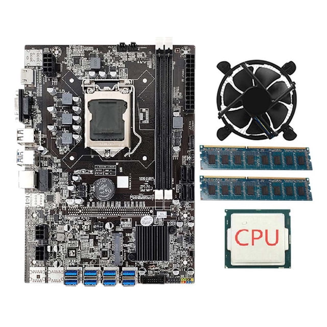 Dispositivo de minería, accesorios para computadoras, DDR3 4G B75, placa base, pieza de computadora, accesorios de modificación de montaje de escritorio para PC, 1 Juego B75 Inevent EL023219-00B