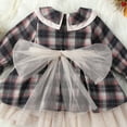 thumbnail image 5 of Okbabeha Toddler Baby Girl Christmas Dress Buffalo Plaid Tulle Tutu Skrit Princess Dress Xmas Clothes Outfit for Kids 3M-7T, 5 of 7