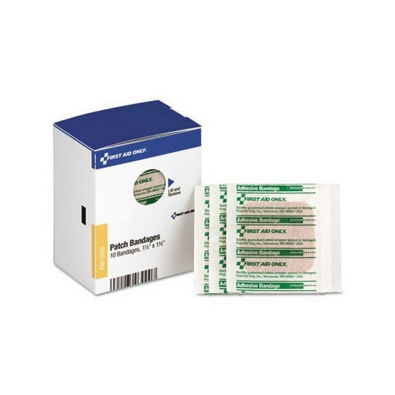 SmartCompliance Patch Bandages 1 1/2" x 1 1/2", 10/Box