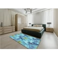 thumbnail image 5 of Ahgly Company Machine Washable Indoor Rectangle Transitional Blue Ivy Blue Area Rugs, 2' x 3', 5 of 7