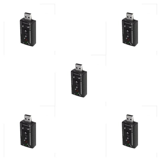 Matsuzay Professional 7.1-Channel Sound Adapter Good Flexibility Cards Adapters Audio Scratch Stereo Drivers Sound proof Output Interface Type2 NO2