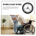 thumbnail image 5 of ETHZZLE 2 Pcs Roues avant de Fauteuil Roulant en Alliage d'Aluminium Roulettes Résistantes à l'Usure pour Utilisateurs de Fauteuil Roulant, 5 of 5