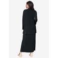 thumbnail image 2 of Jessica London Women's Plus Size 2-Piece Cowlneck Jacket Dress, 2 of 5