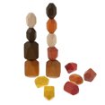 thumbnail image 2 of Miangastore 15pcs Kids Wooden Stone Block Balanced Block Stone Building Block Decoration, 2 of 9