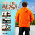 thumbnail image 7 of TrailCrest Adult Mens Chambliss Full Zip Safety Blaze Orange Hoodie Sweatshirt Jacket, Large, 7 of 7