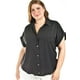 thumbnail image 4 of Blusa casual manga corta Roman Fashion /Tallas Extras, 5112 (Negro) negro 38, 4 of 6