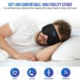 thumbnail image 3 of ZHAOCHENG Un juego (púrpura) Auriculares Bluetooth con máscara para dormir, auriculares para dormir contorneados 3D, máscara para dormir, regalo para hombres y mujeres, máscara opaca para dormir, para, 3 of 5